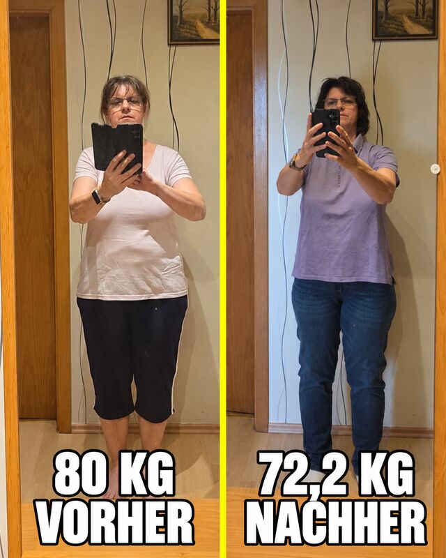 Anne: von 80 kg auf 72,2 kg abgenommen