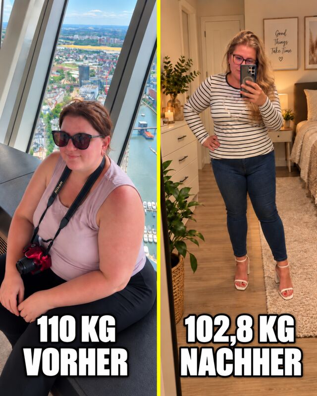 Karina: von 110 kg auf 102,8 kg abgenommen