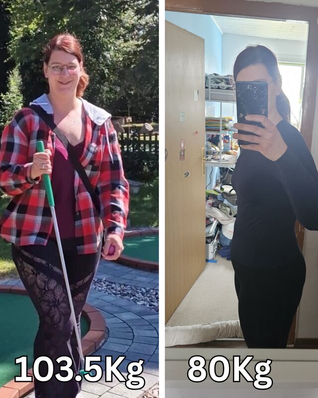 Verena: von 103,5 kg auf 80 kg abgenommen
